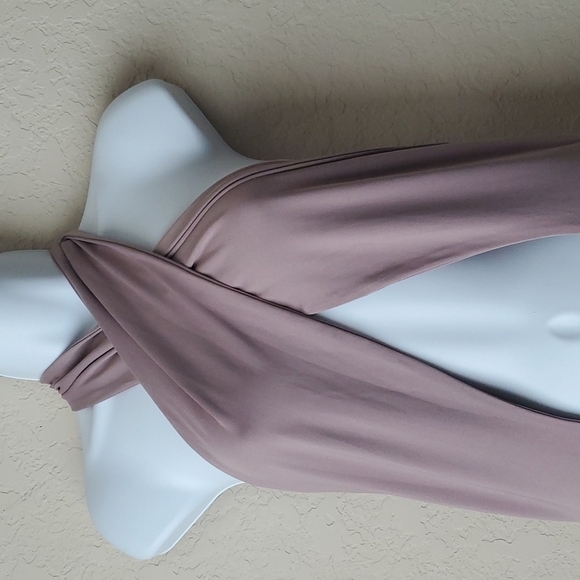 4/$30 **Mauve mini bodycon cut out dress - Picture 3 of 9